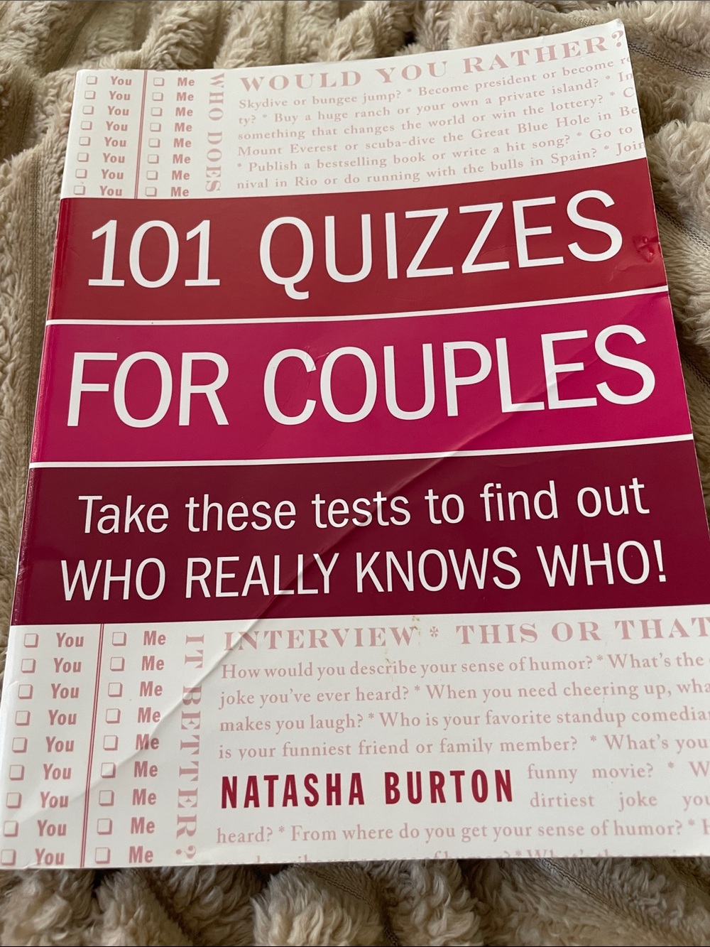 101 Quizzes for Couples by - Pink/Red Cover